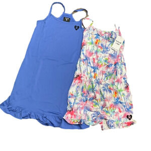 Hurley Girls Dress Floral Romper Set Size Large NWT